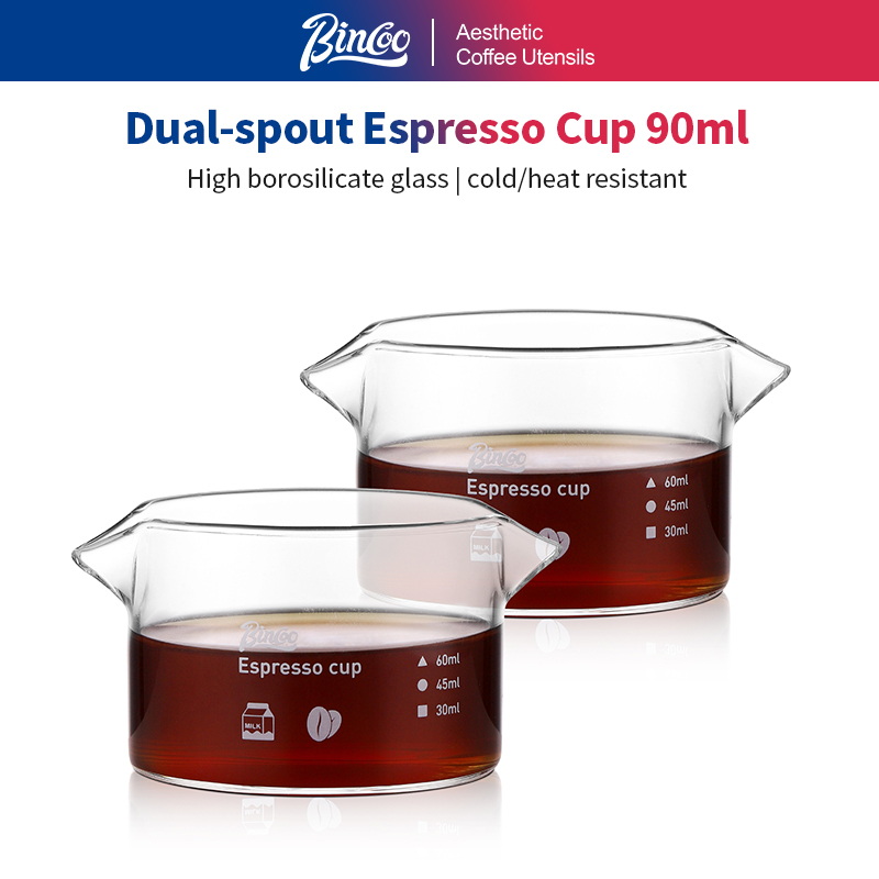 Espresso Shot Glass - BINCOO Taza medidora de café expreso